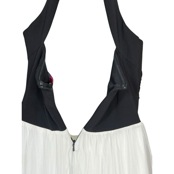 VTG Full Length A-Line Prom Dress Juniors 9 Mesh Rhinestones Princess 90s Y2K - Picture 11 of 13